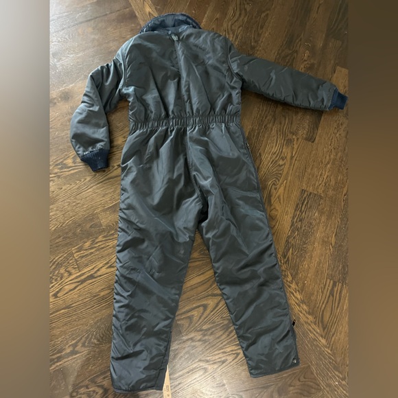 Vintage medium Refrigiwear winter snowsuit blue double zip leg snowmobile ice - Picture 14 of 14